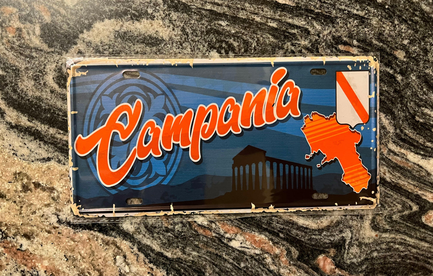 Campania Metal Tin Sign.