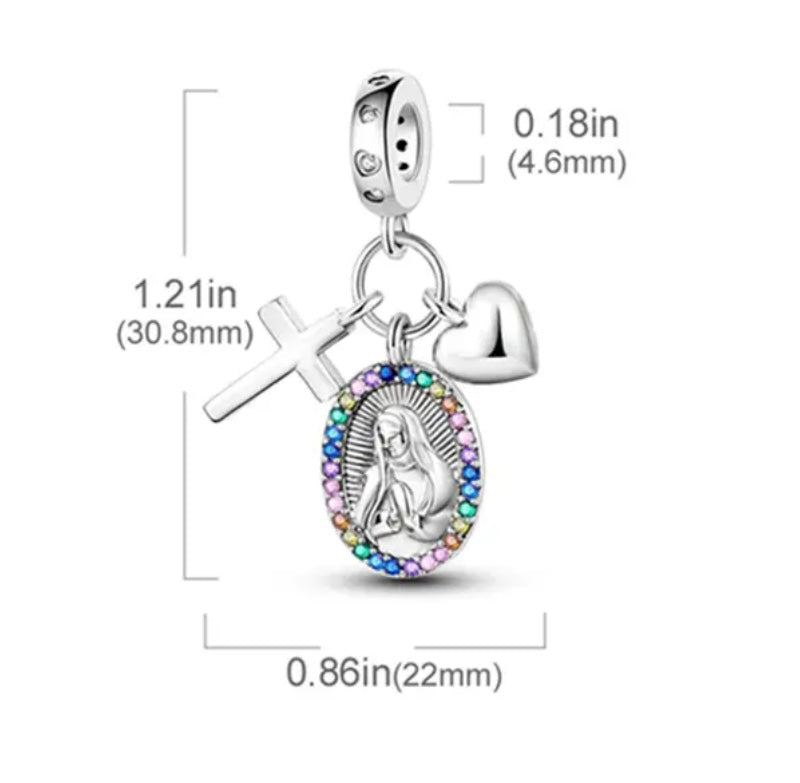 925 Silver Religious Charm