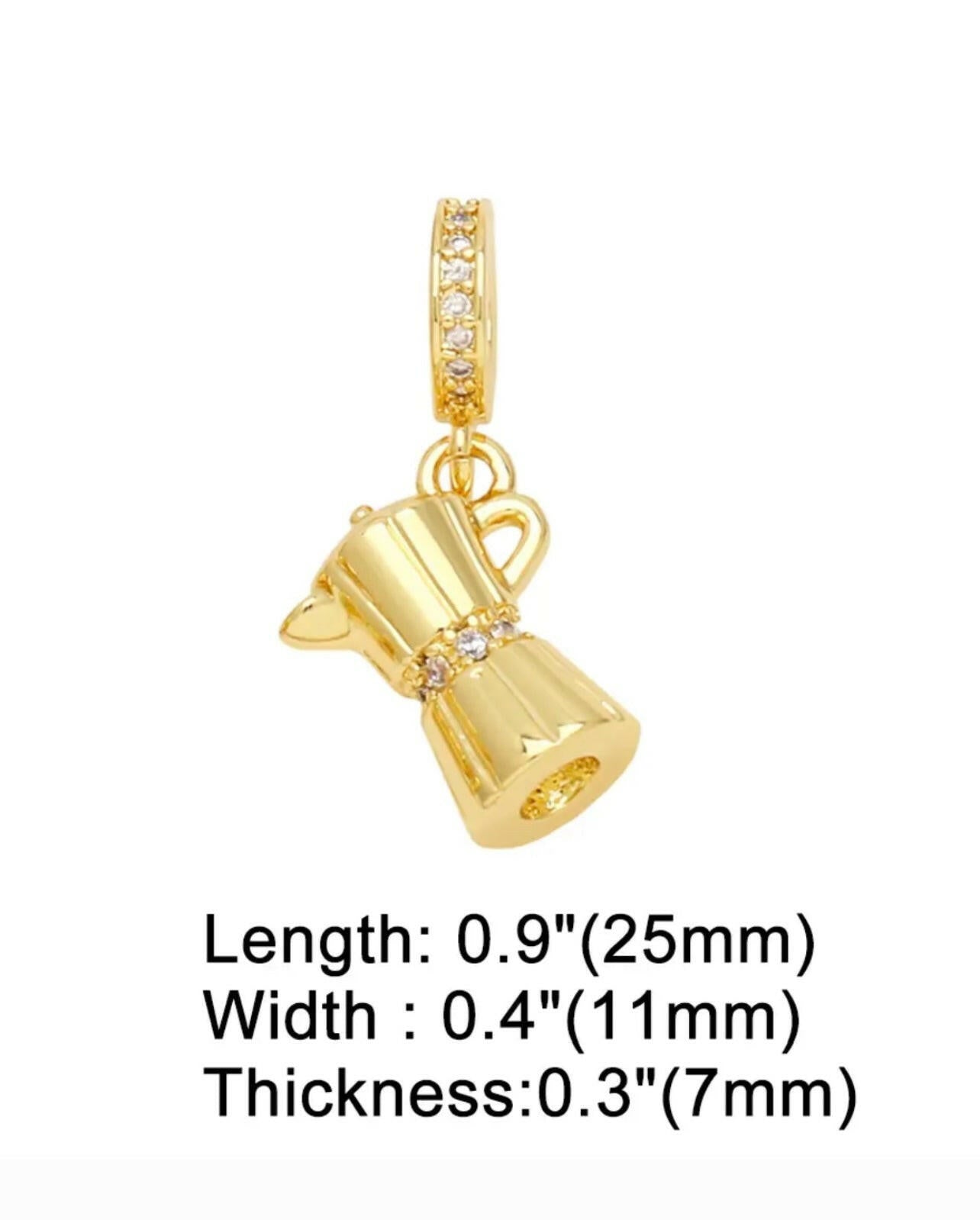 Italian Moka Coffee Pot Charm.