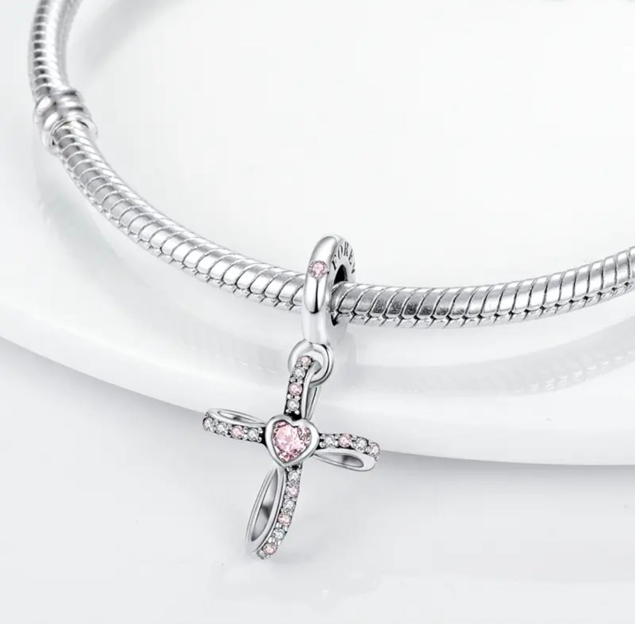 925 Silver Cross Charm