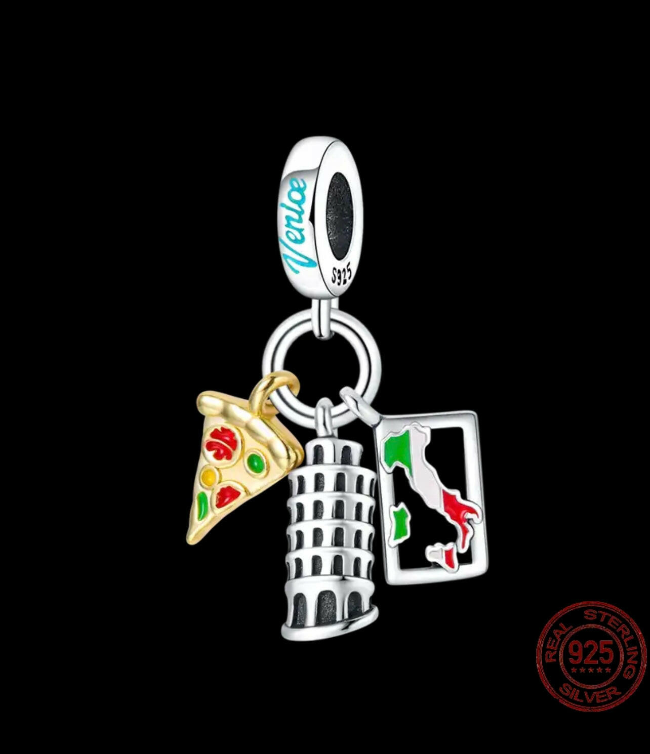 925 Silver Italy Landmarks Charm.