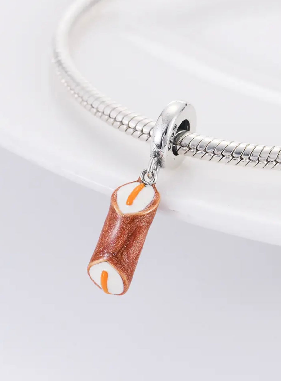 Charm Cannolo in Argento 925