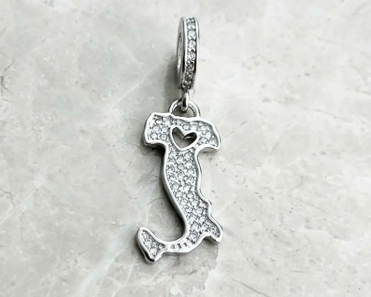 925 Silver Italy Charm with Mini Zorconia.