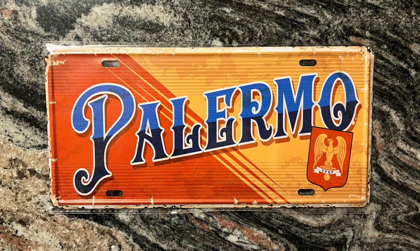 Palermo Metal Tin Sign.