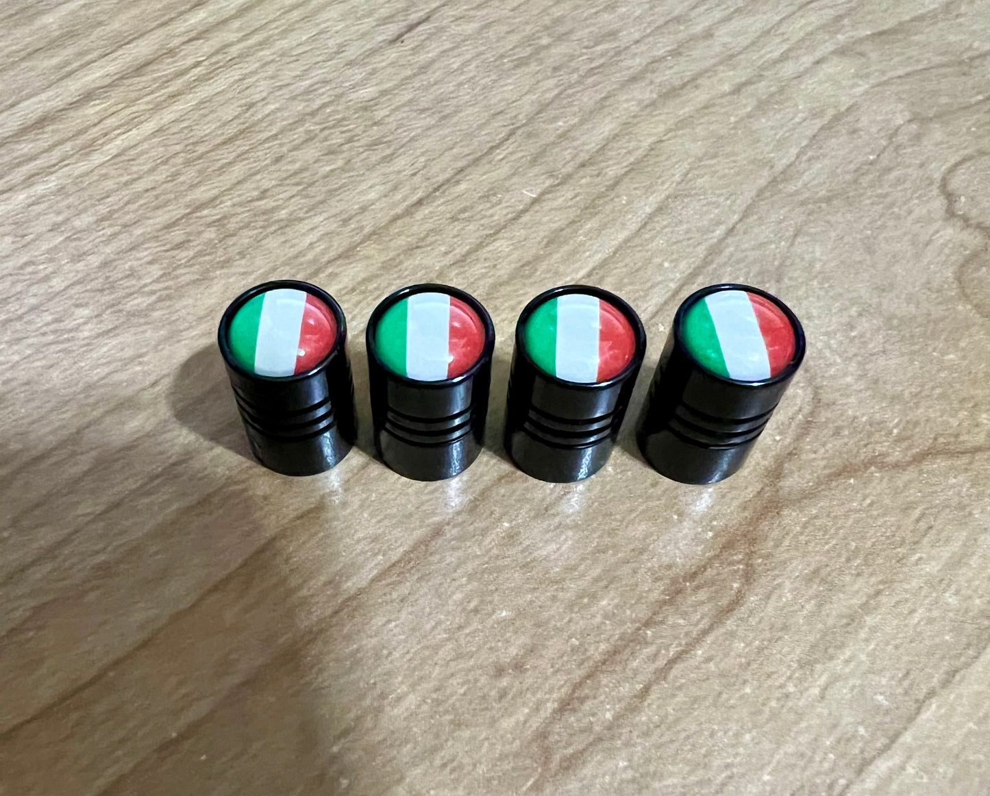 Italy Flag Car Valve (Set of 4) - Italian Tire Valves.