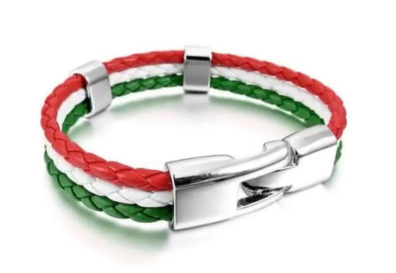 1 Italy Braided Bracelet - Italian Bracelet - Italia Bracelet.