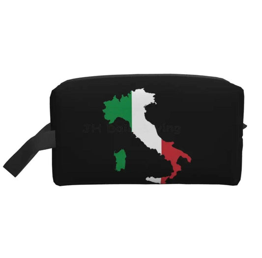 Map of Italy Large Cosmetic/Accessories Travel Bag.