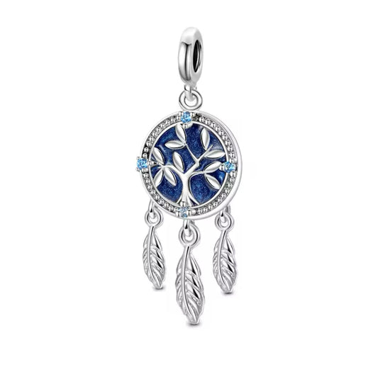 925 Silver Dream Catcher Charm