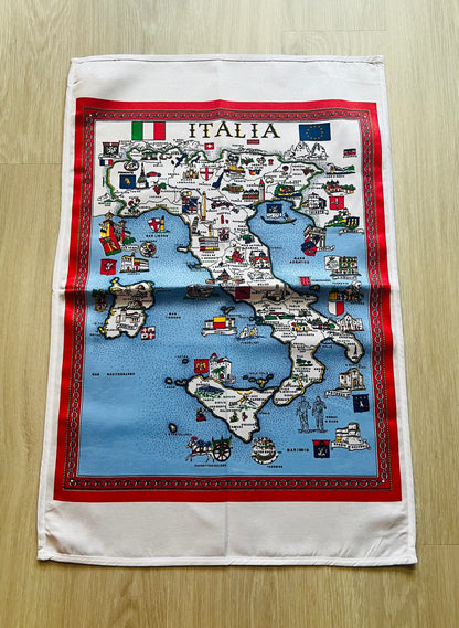 Italia Dish Towel - Italy Tea Towel - Italian Tea Towel
