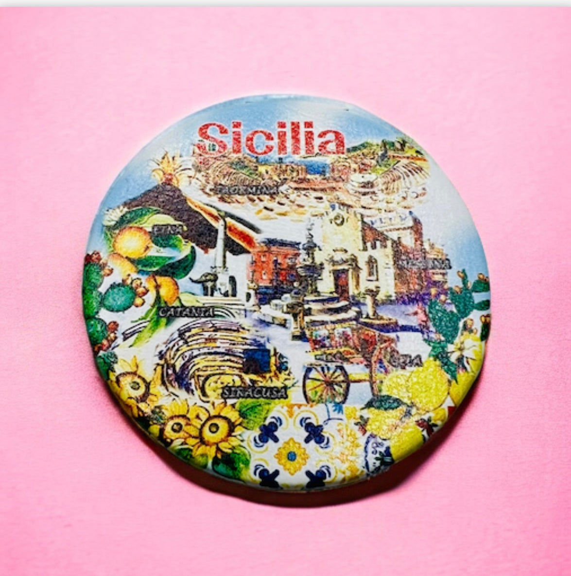 Sicilia Pocket Mirror.