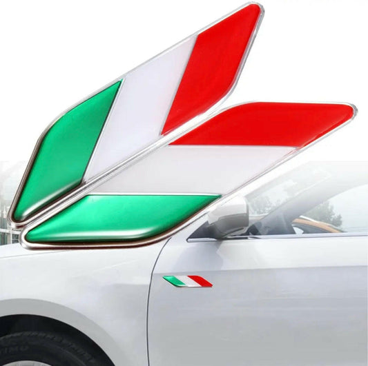 Italy Flag Car Sticker.