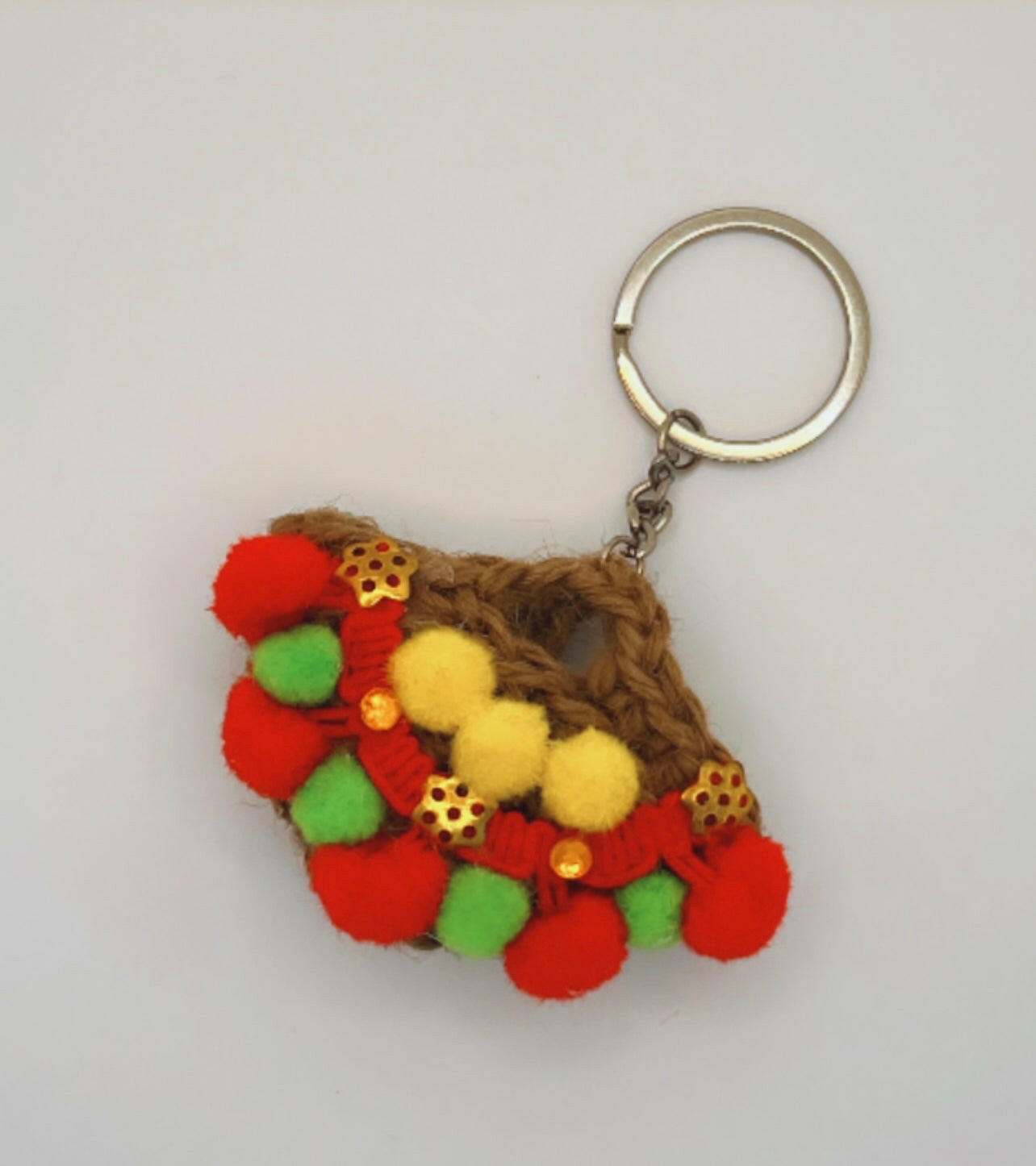 Handmade Sicilian Coffa Bag Keychain - In a Variety of Colors.