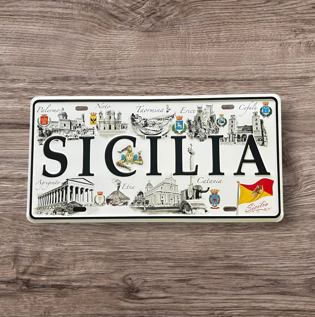 SICILIA Metal Tin Sign