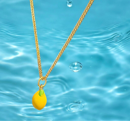 MADE IN ITALY - Mini Lemon Necklace - Collana Limone