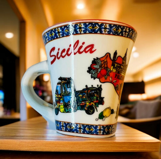 Sicilian Espresso Cup with Spoon.