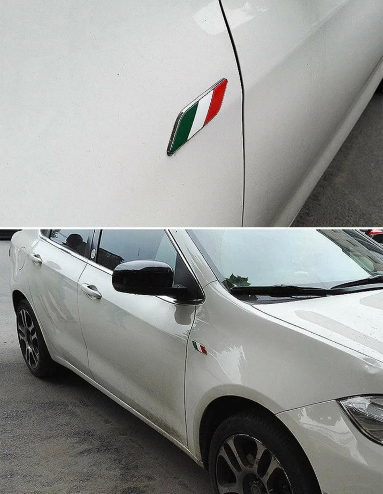 Italy Flag Car Sticker.