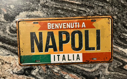 Napoli Metal Tin Sign.