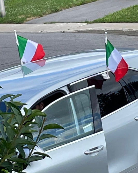 1 Italy Car Window Flag - 12 x 18 inches