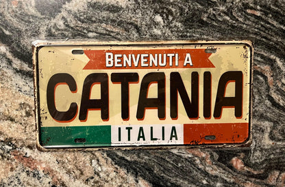 Catania Metal Tin Sign.