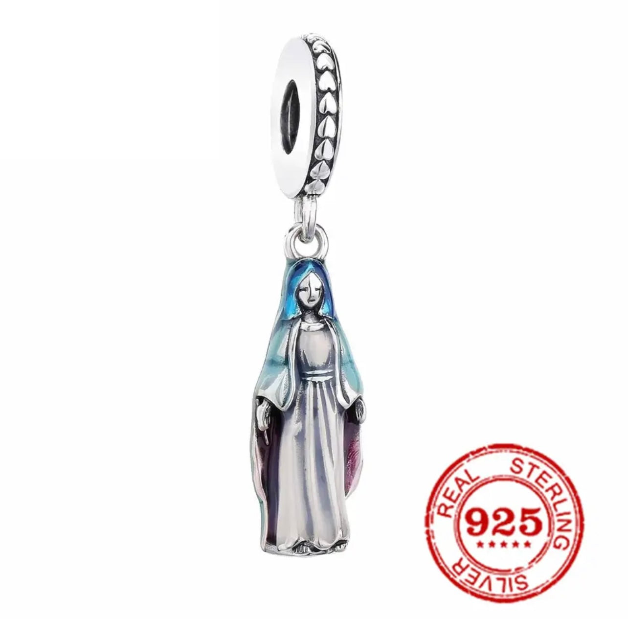 925 Silver Mother Mary Charm