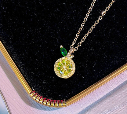 🍋 Amalfi Lemon/Limone Necklace in Stainless Steel.
