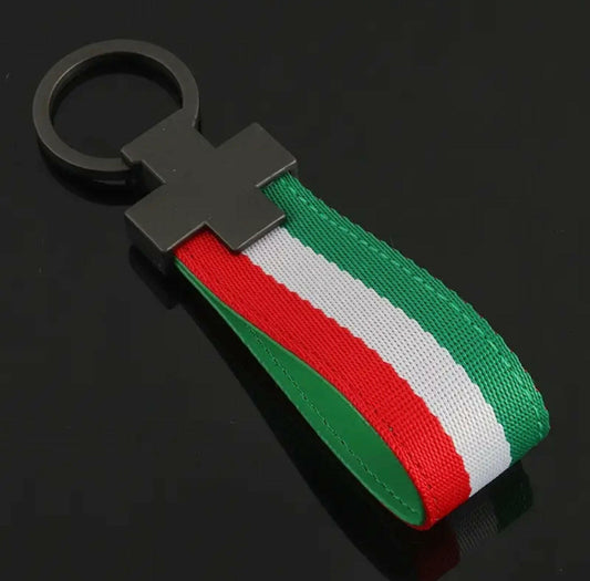 Italia Flag Keychain.