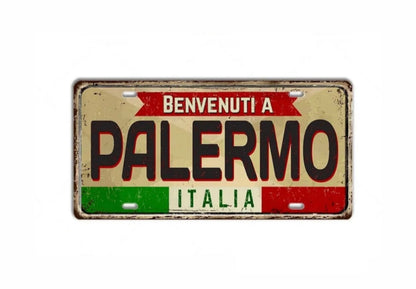 Palermo Metal Tin Sig