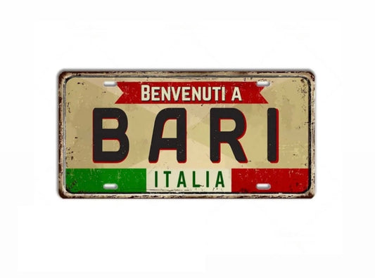 Bari Metal Tin Sign