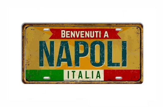 Napoli Metallblechschild
