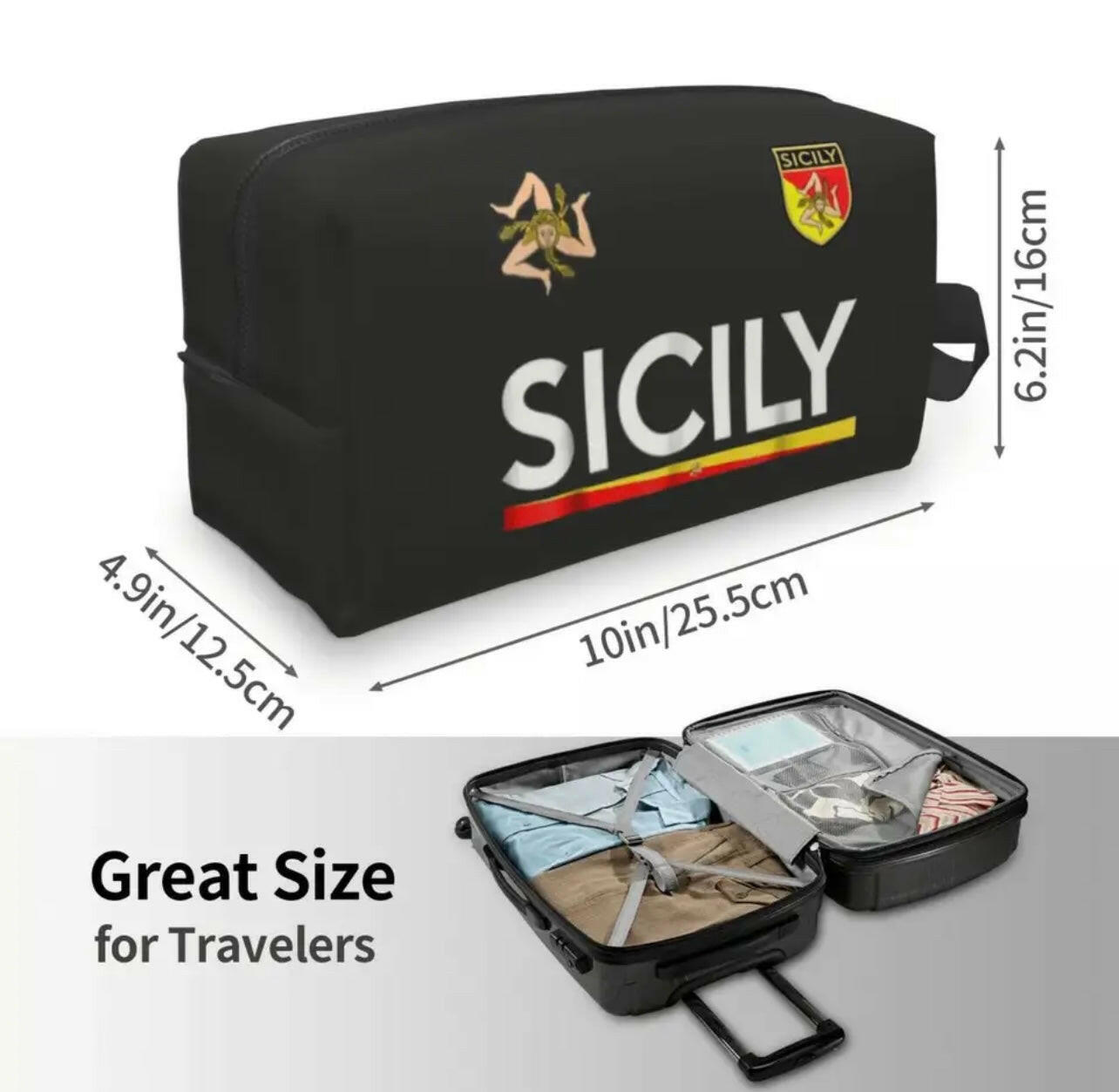 Sicily Large Cosmetic/Accessories Travel Bag.