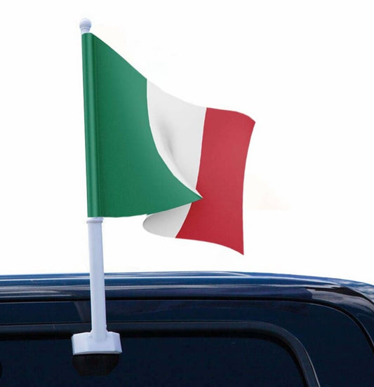 1 Italy Car Flag - 12 x 18 inches
