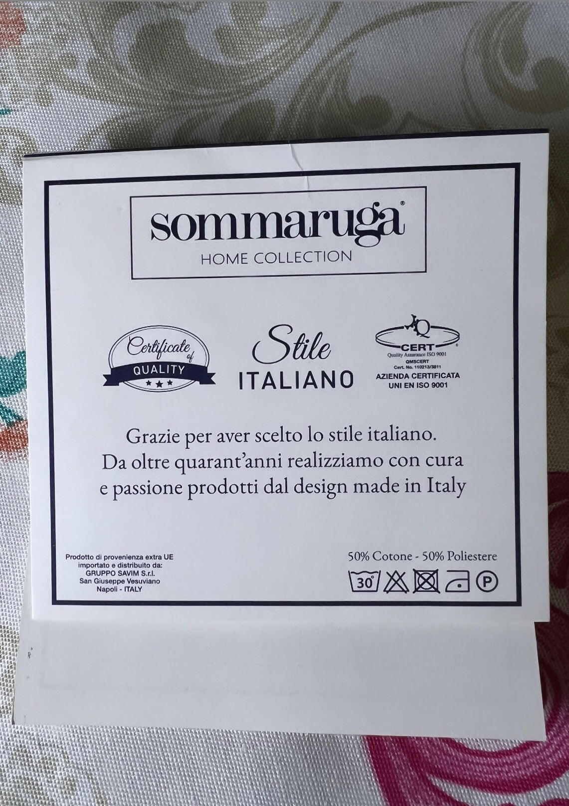 LIMITED EDITION* Sicilian Teste di Moro Tablecloth from Sicily.