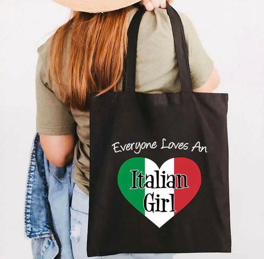 Italian Girl Canvas Bag.