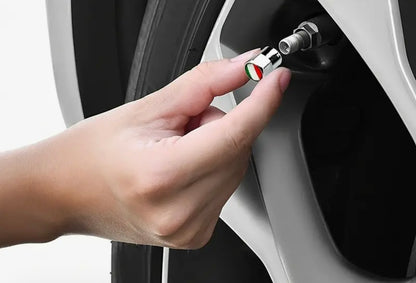 Italy Flag Car Valve (Set of 4) - Italian Tire Valves.