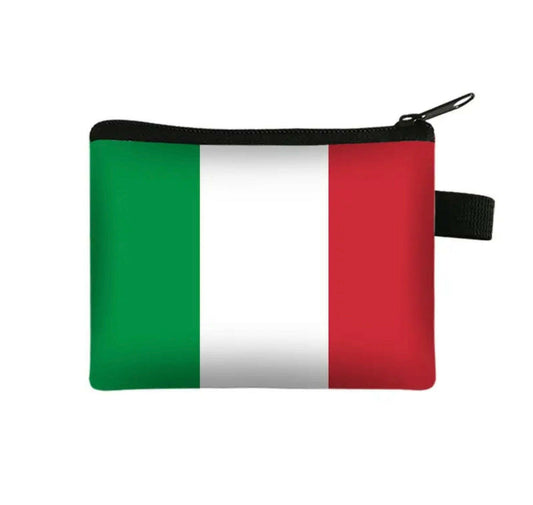 Italy Flag Coin & Card Wallet.