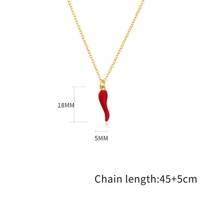 Cornicello Italian Necklace in Stainless Steel.
