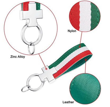 Italian Keychain - Italy Flag Keychain.