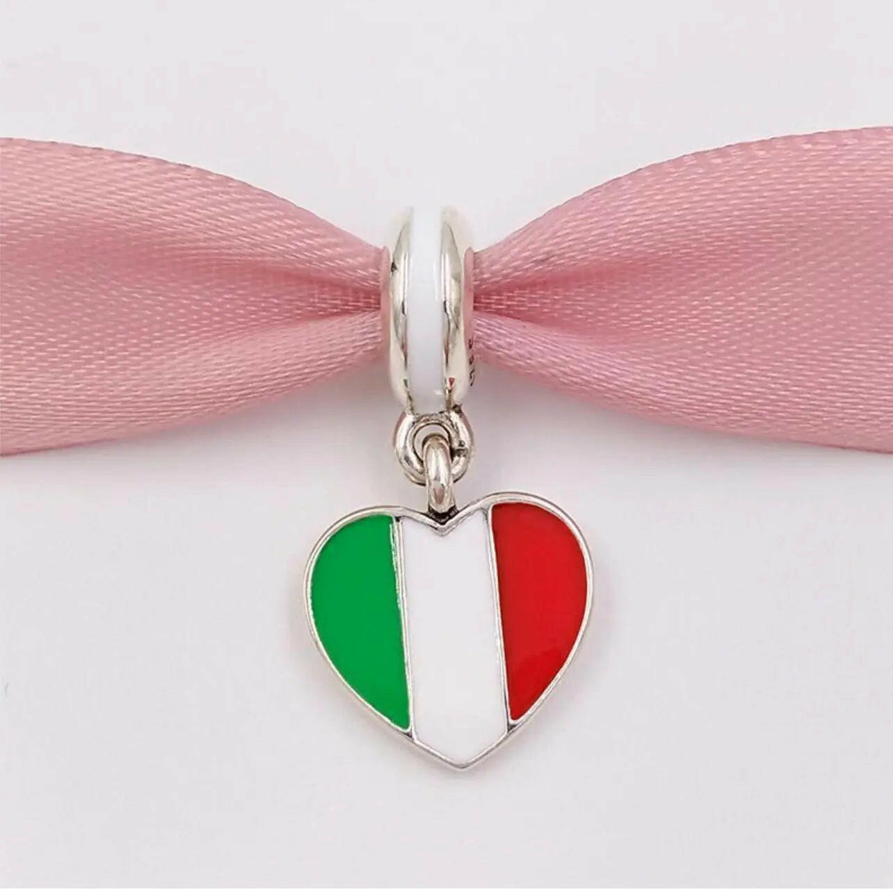 925 Silver Italian Heart Charm ItalianandmoreCo