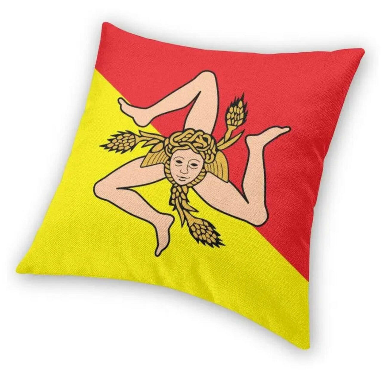 Sicilian Cushion Cover - Sicilian Pillow Cover (Pillow insert not included).